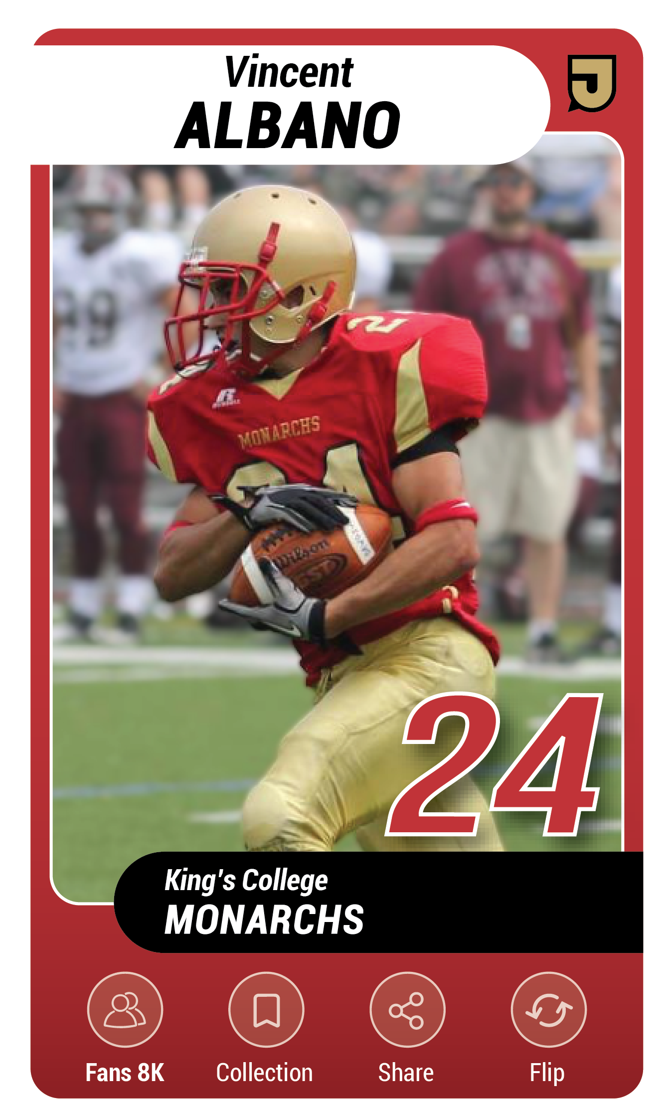 athlete front sample card